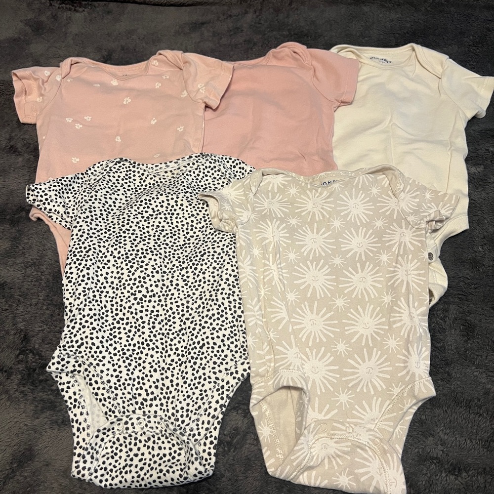 5-pack of Old Navy onesies